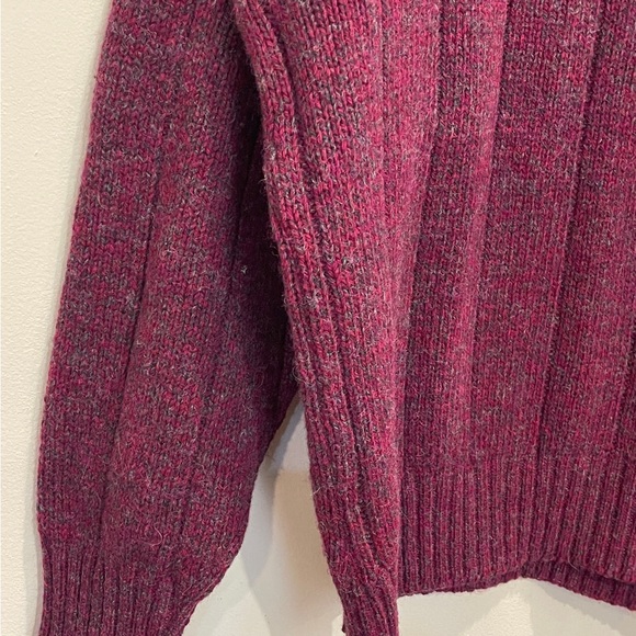 Bar Harbor Knits from Maine Crewneck Sweater Shetland Wool Blend - Picture 3 of 8